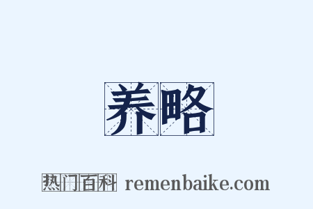 养略是什么意思的图片